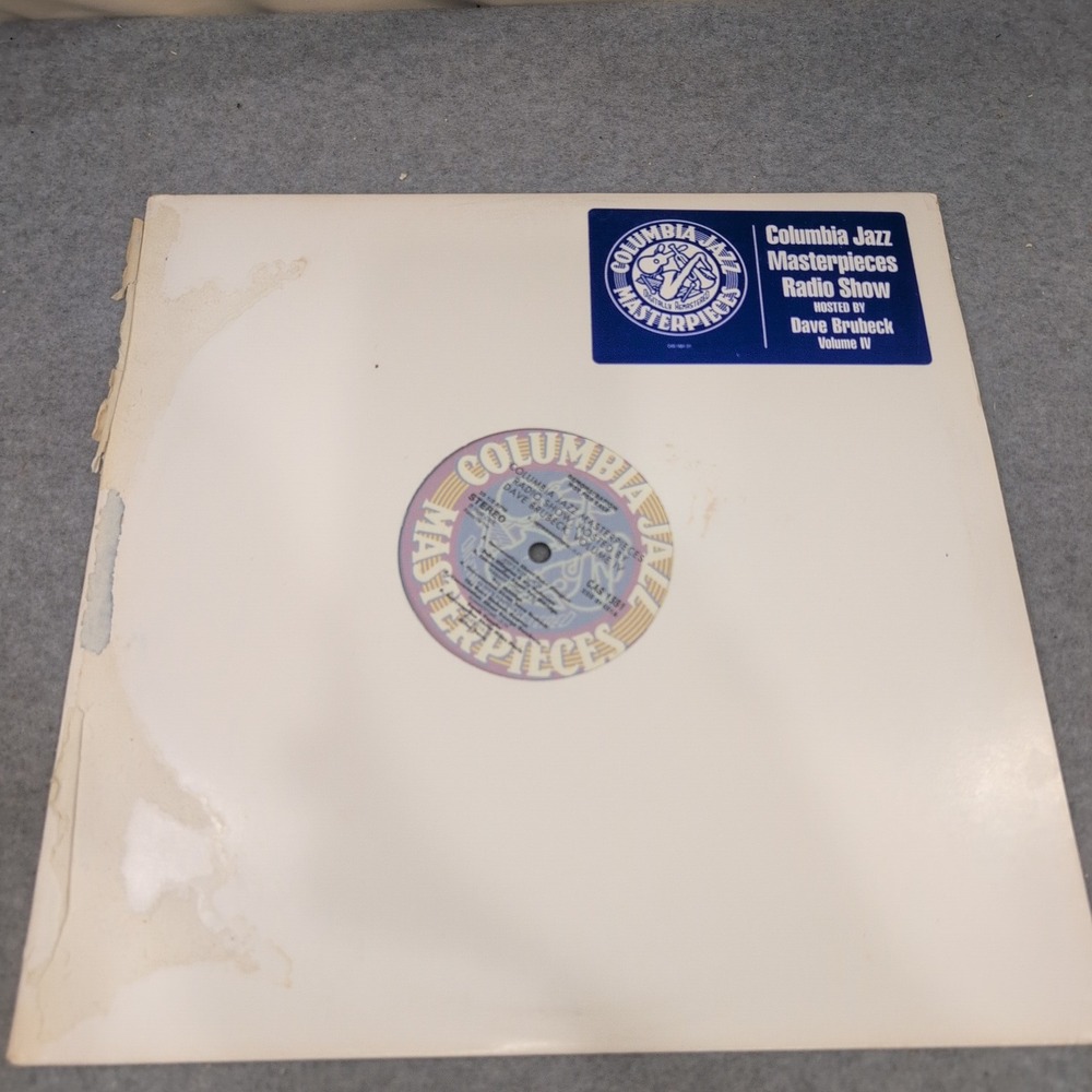 Columbia Jazz Masterpieces Radio Show Vol IV Dave Brubeck Promo Vinyl LP CAS1551 - Picture 1 of 6